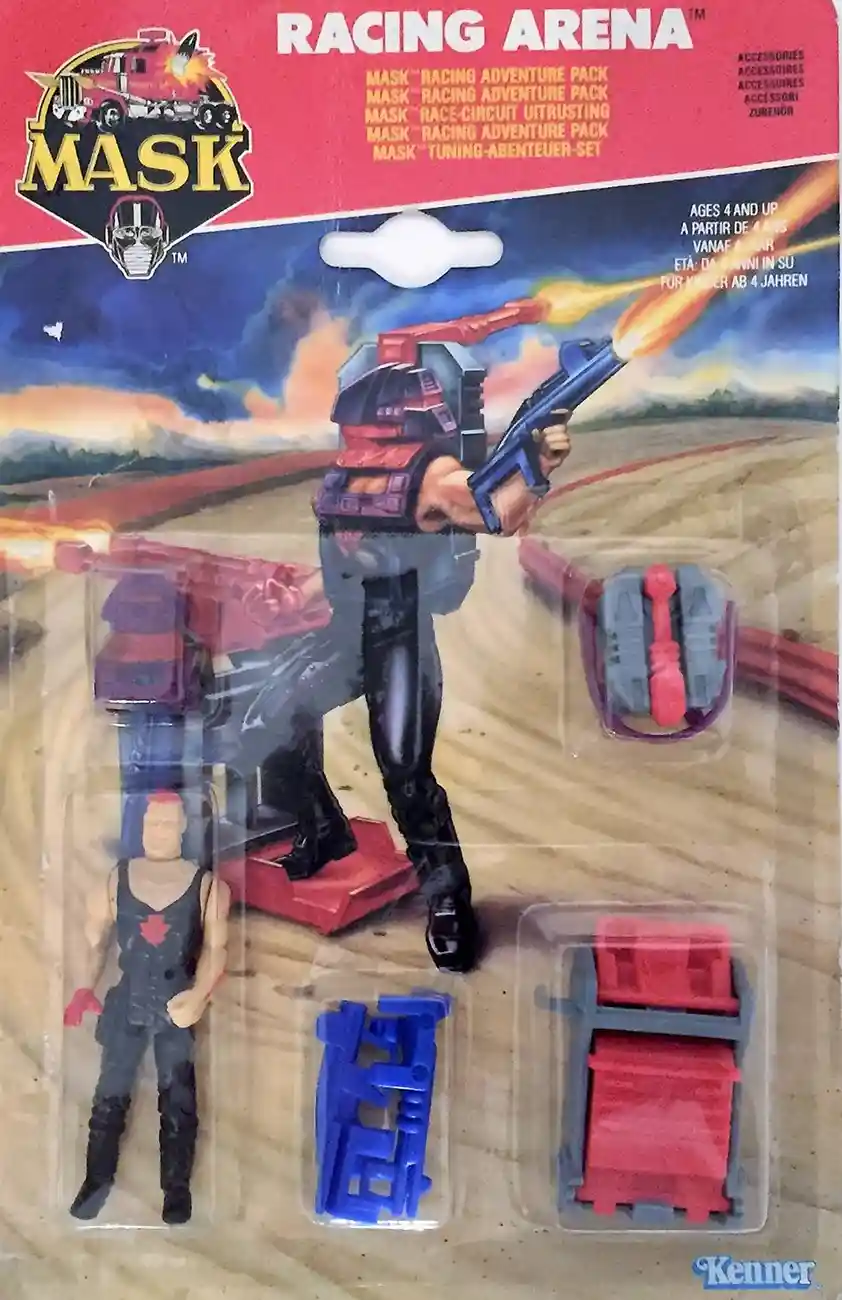 Racing Arena With Bruno Sheppard MASK Adenture Pack Kenner Card Front