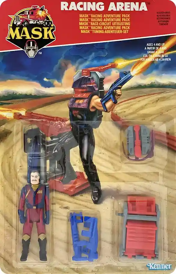 Racing Arena With Maximus Mayhem MASK Adenture Pack Kenner Card Front