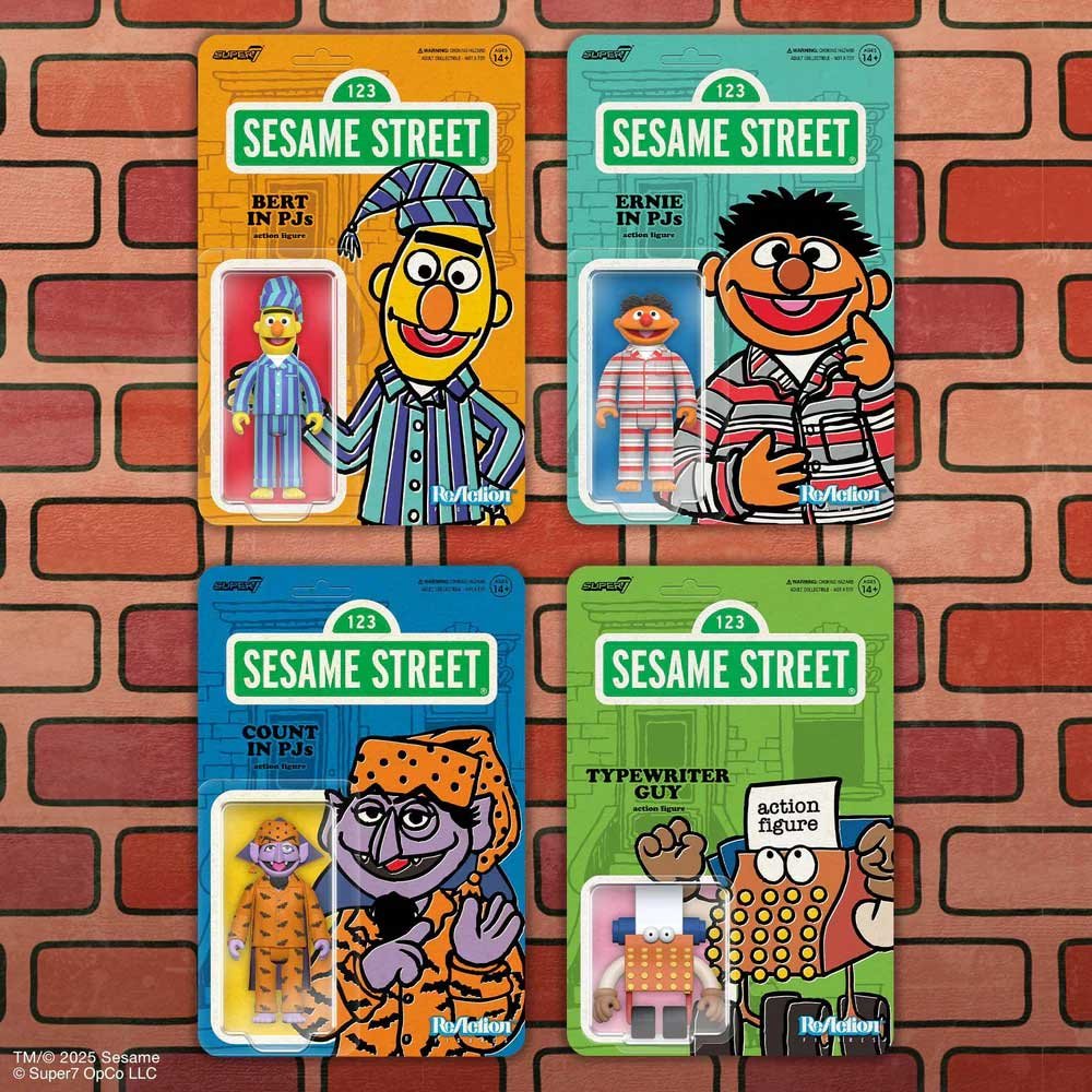 Sesame Street Super7 ReAction Wave 6 graphic