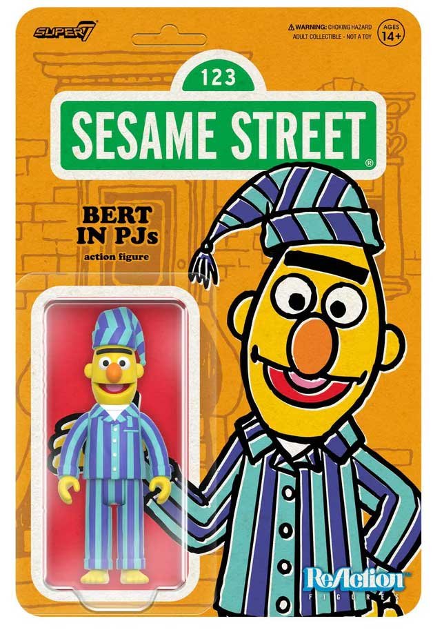 Sesame-Street-Super7-ReAction-Wave-Bert-in-PJs-cardback