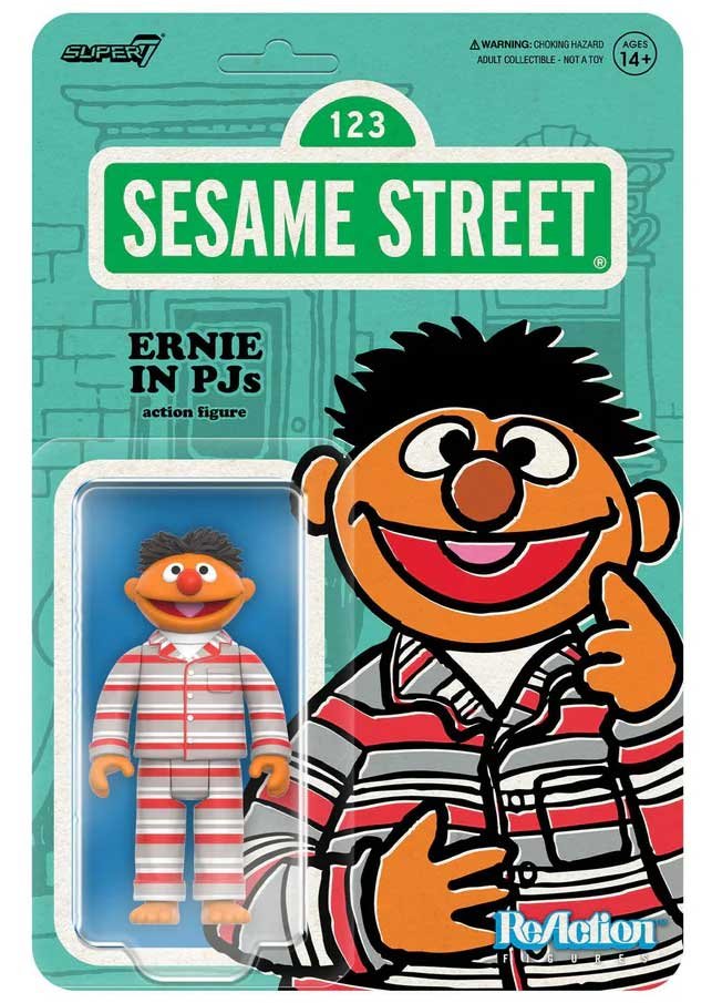 Sesame-Street-Super7-ReAction-Wave-Ernie-in-PJs-cardback