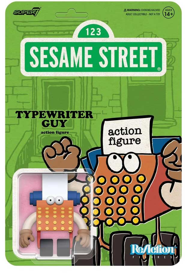 Sesame-Street-Super7-ReAction-Wave-Typewriter-Guy-cardback-front
