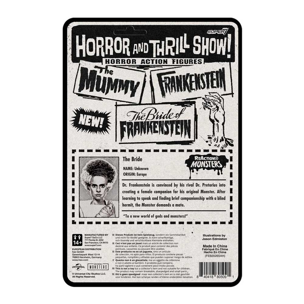 Super7 ReAction+ Wave 02 Universal Monsters Bride of Frankenstein 4