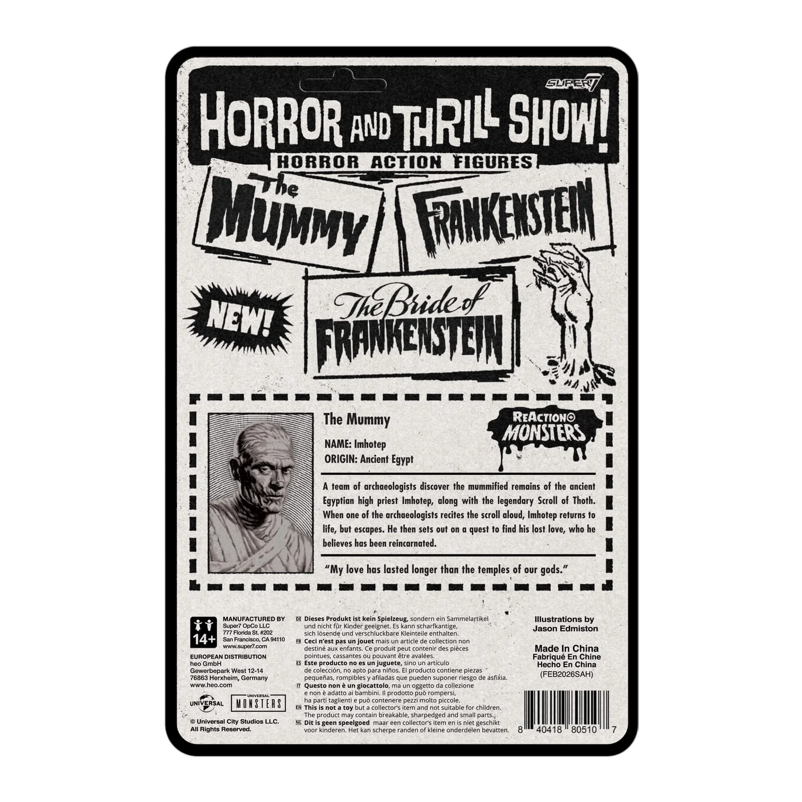 Super7 ReAction+ Wave 02 Universal Monsters The Mummy 4