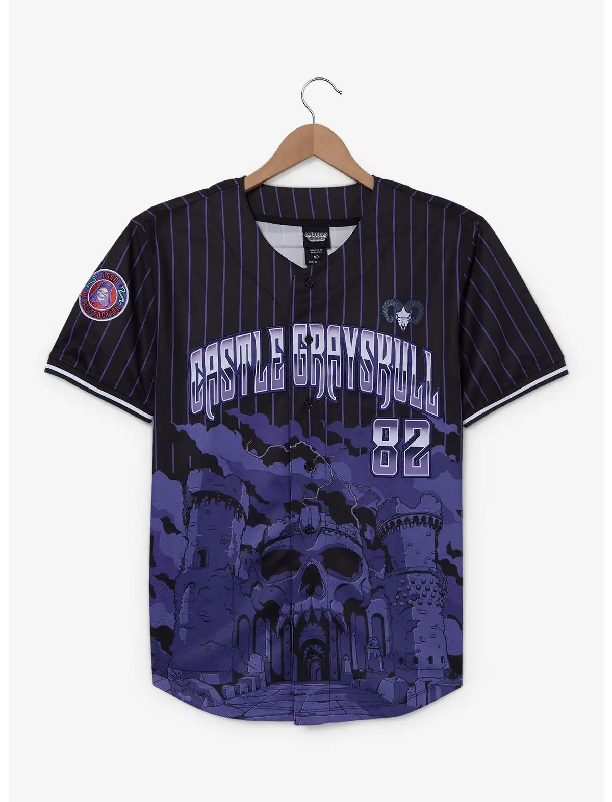 Box Lunch Masters of the Universe baseball jersey