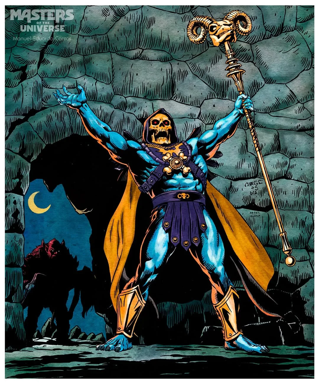 Alcala Skeletor MOTU Core Art Reveal 4