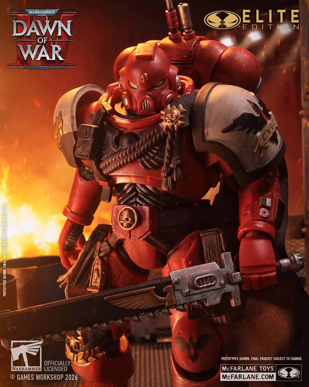 Captain Cyrus McFarlane Elite EditionDawn of War IV Warhammer 40,000 Helmet