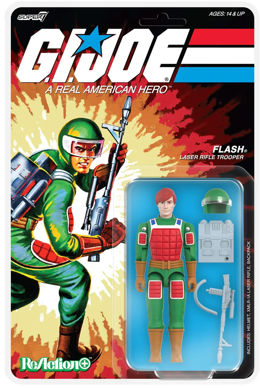 Flash Comic GI Joe ReAction+ Super7 Digital Render