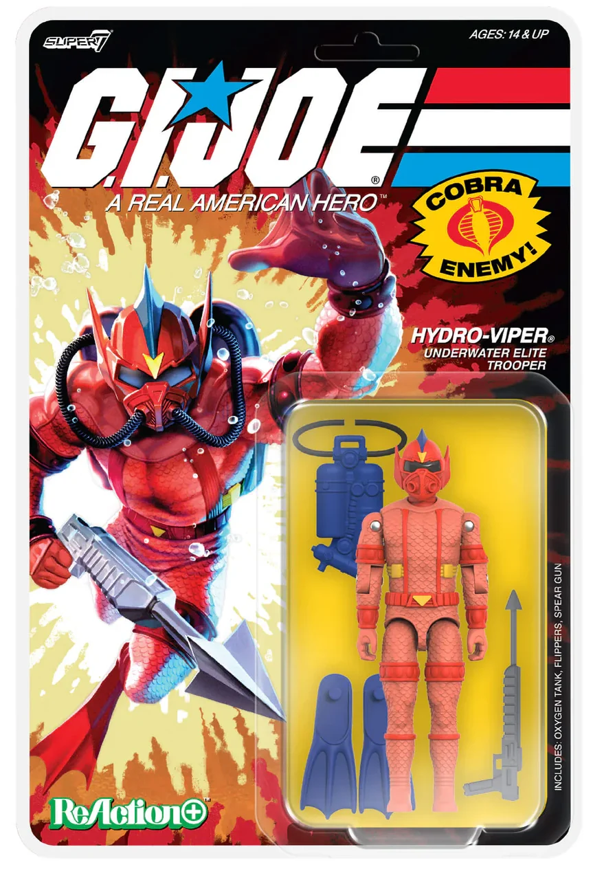 Hydro-Viper Comic GI Joe ReAction+ Super7 Digital Render
