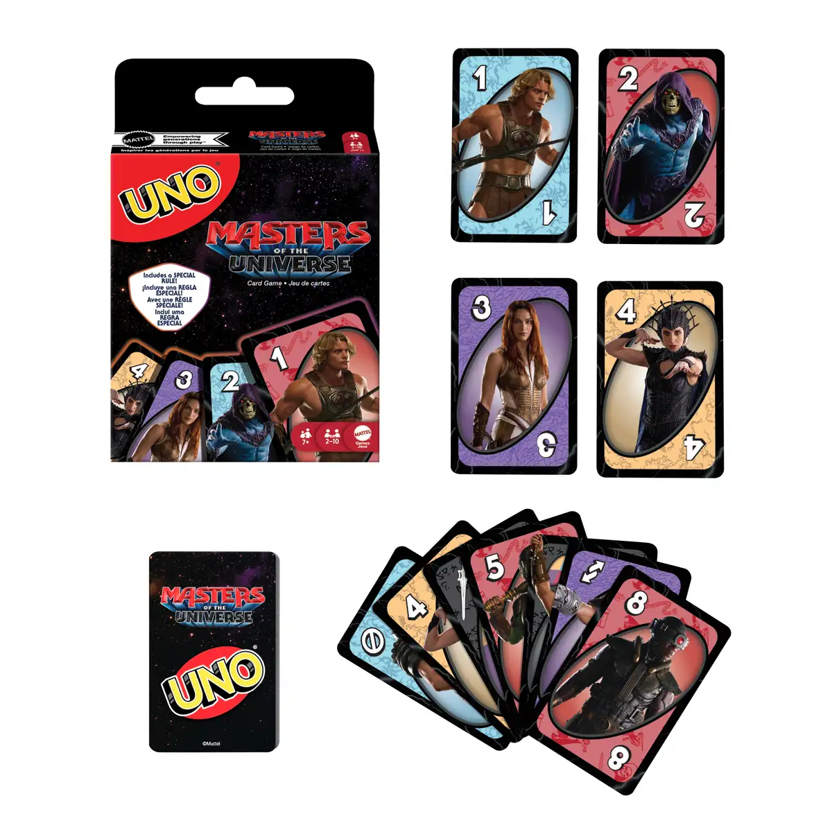 UNO Masters of the Universe Movie card game hero shot
