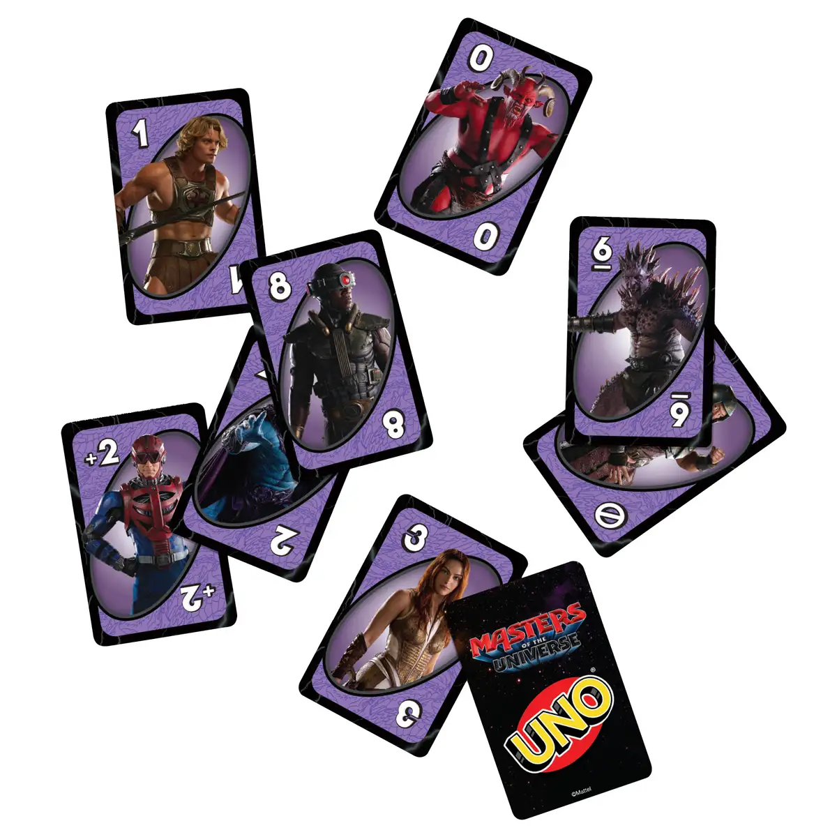 UNO Masters of the Universe Movie lifestyle shot with cards