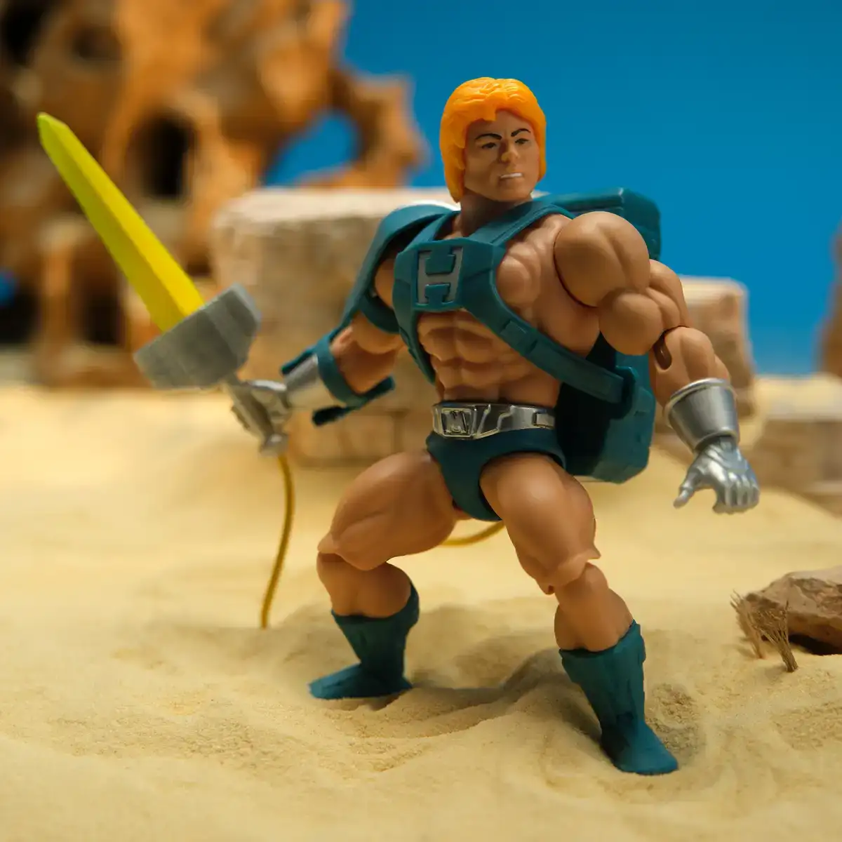 Masters of the Universe Origins Deluxe Laser Power He-Man 9