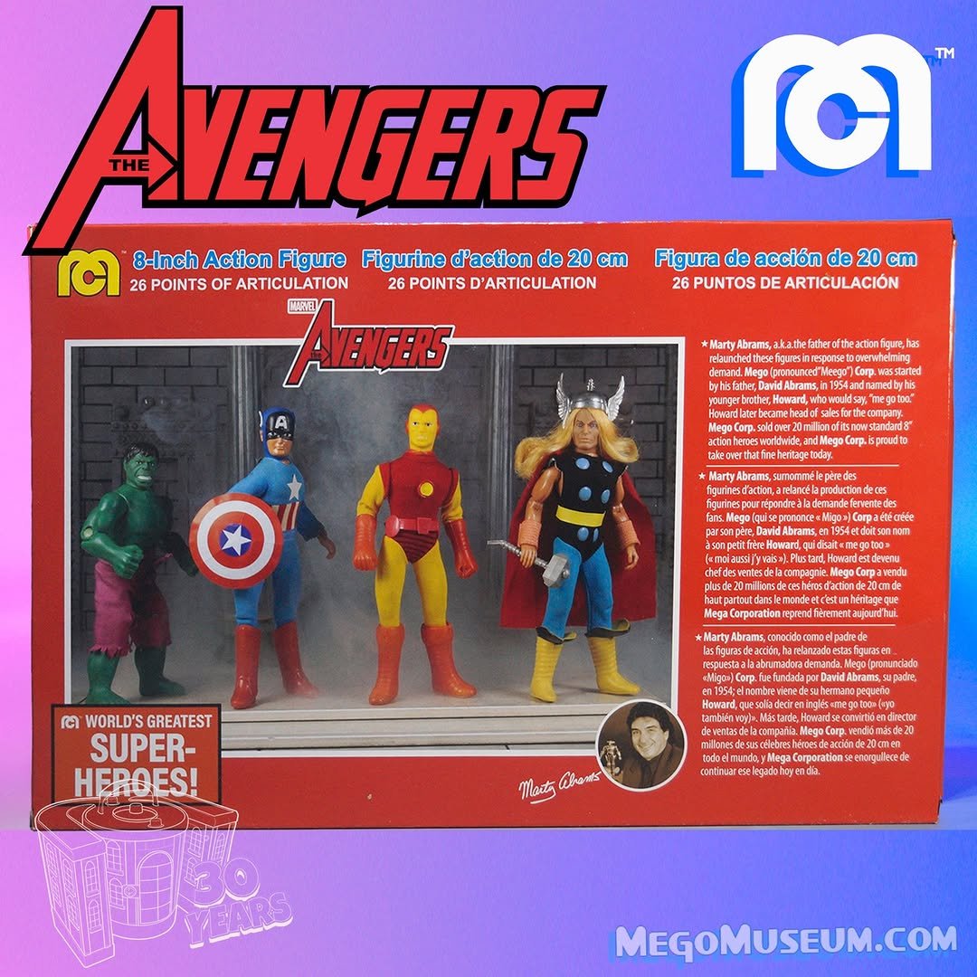 Mego 50th Anniversary Avengers 4 Pack 2