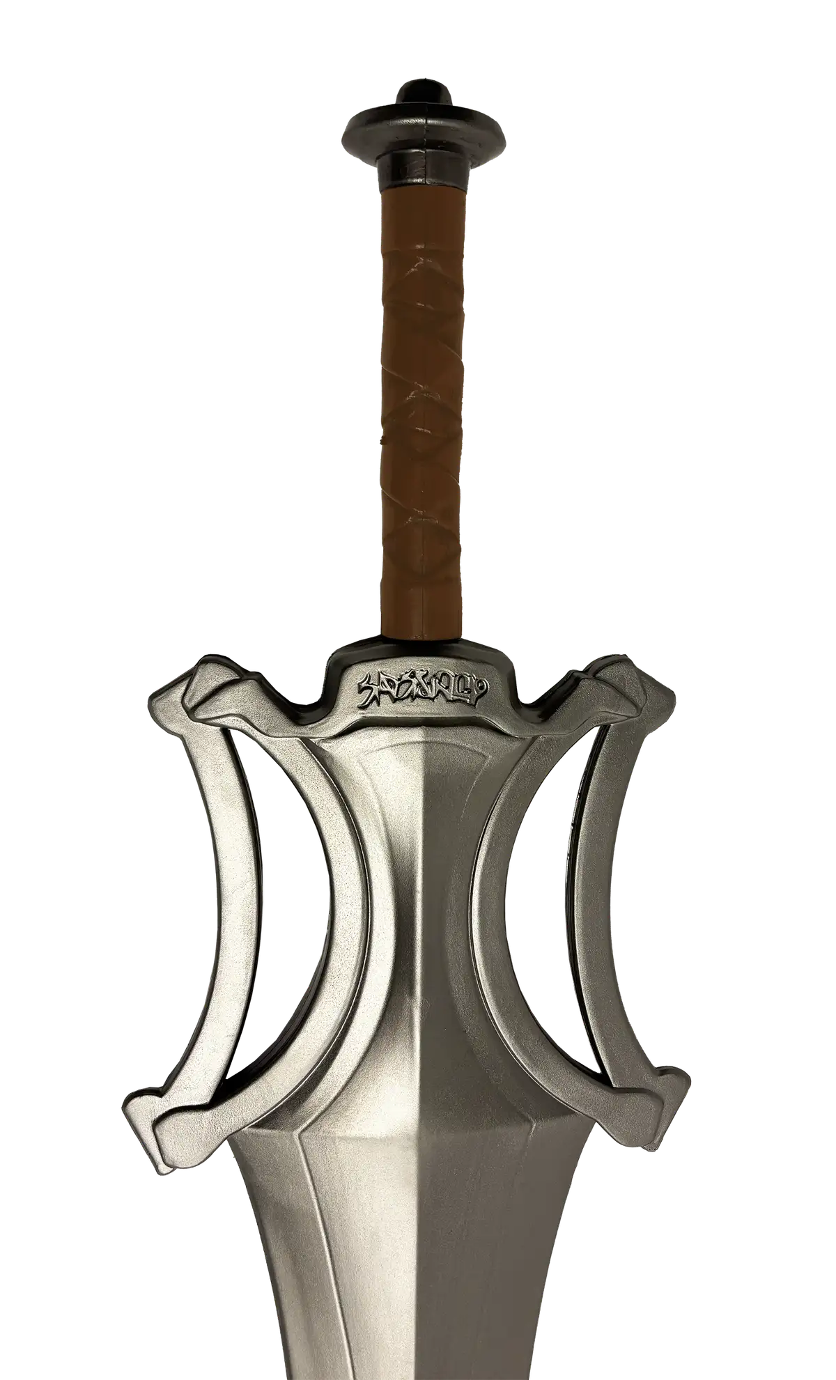 Power Sword Stunt Prop Replica — upright portrait showing handle detail