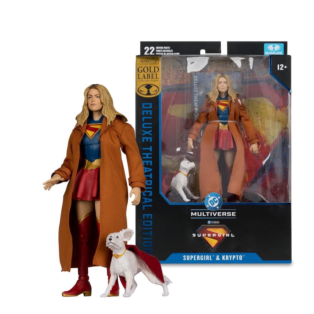 SUpergirl Deluxe Gold Label McFarlane Theatrical Release Walmart Exclusive