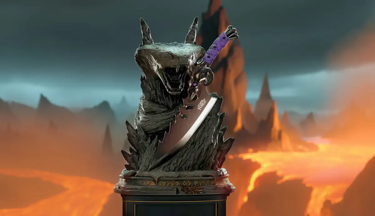 StudioForge Blade of Havoc Snake Mountain display stand detail