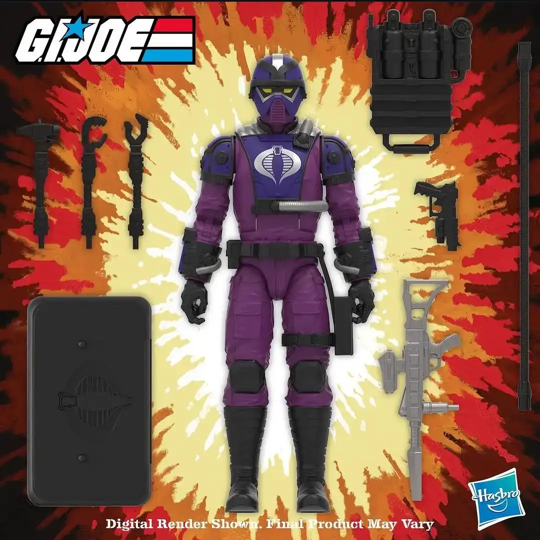Techno Viper Retro Cardback GI Joe Classifed Series Digital Render 1f