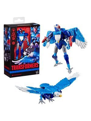 Transformers Toys Deluxe Class Star Eagle Action Figure, 4.5-Inch, 8+