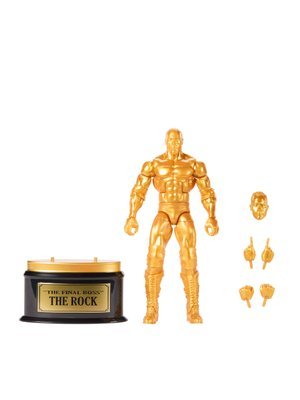 WWE Elite The Rock Action Figure, Series #125 Set, 6-inch Collectible with Articulation & Accessories