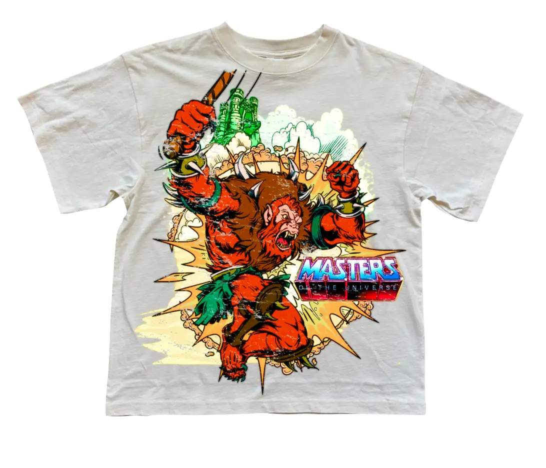 Masters of the Universe Zumiez collection lineup featuring t-shirts skate decks stickers and belts