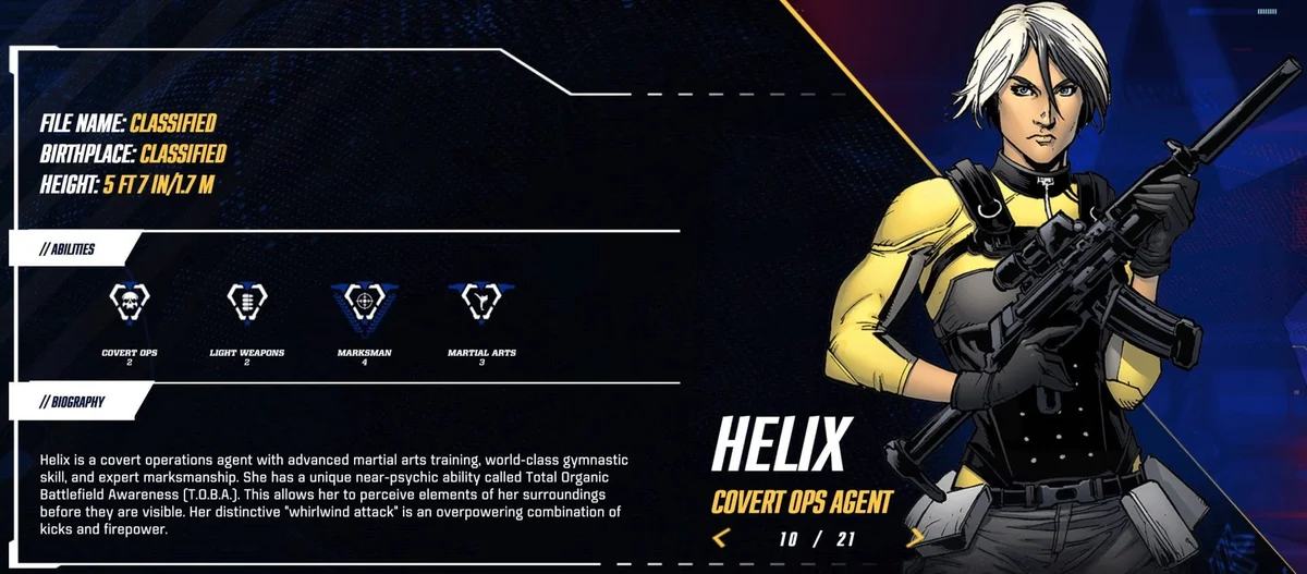 Agent Helix Hasbro Meet the Characters