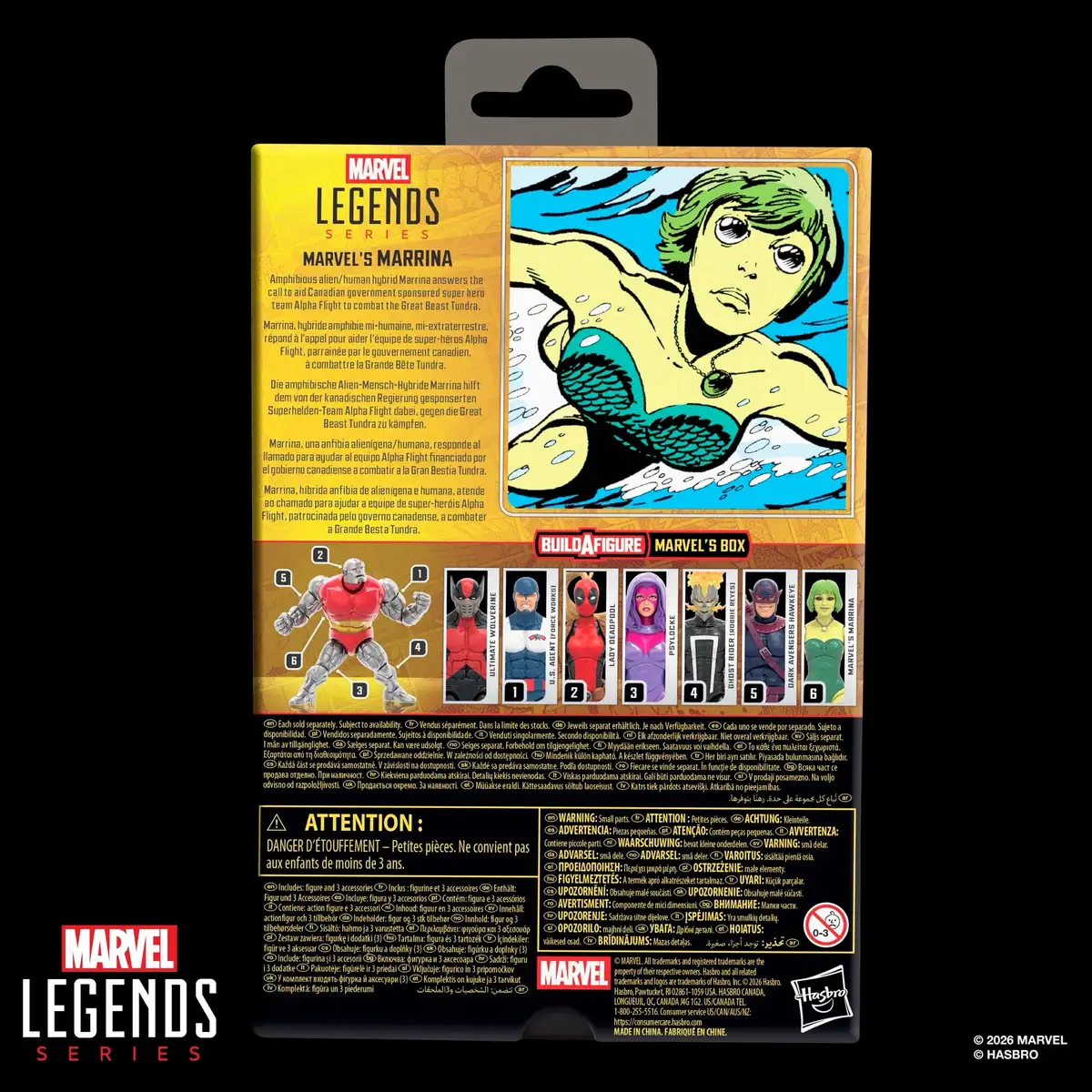 Alpha Flight Marvel Legends Marrina Action Figure 13