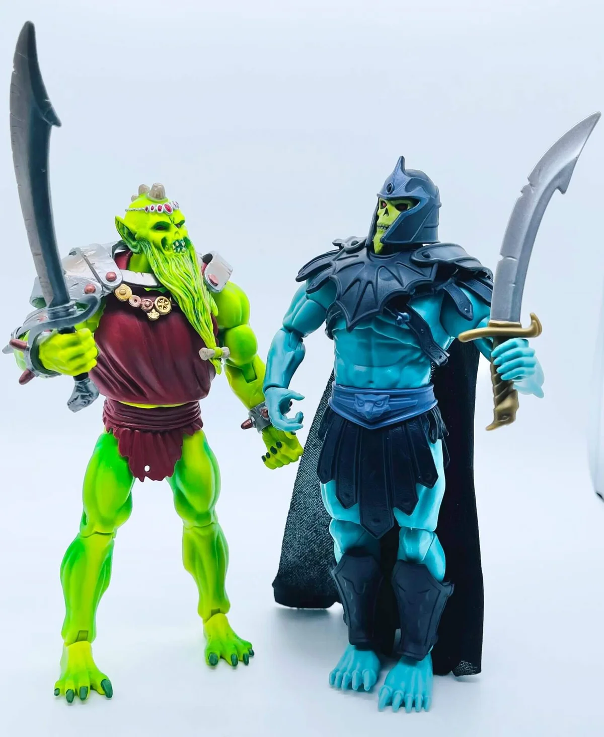 Barbarian Skeletor New Eternia MOTU Classics Demo Man Comparion Far