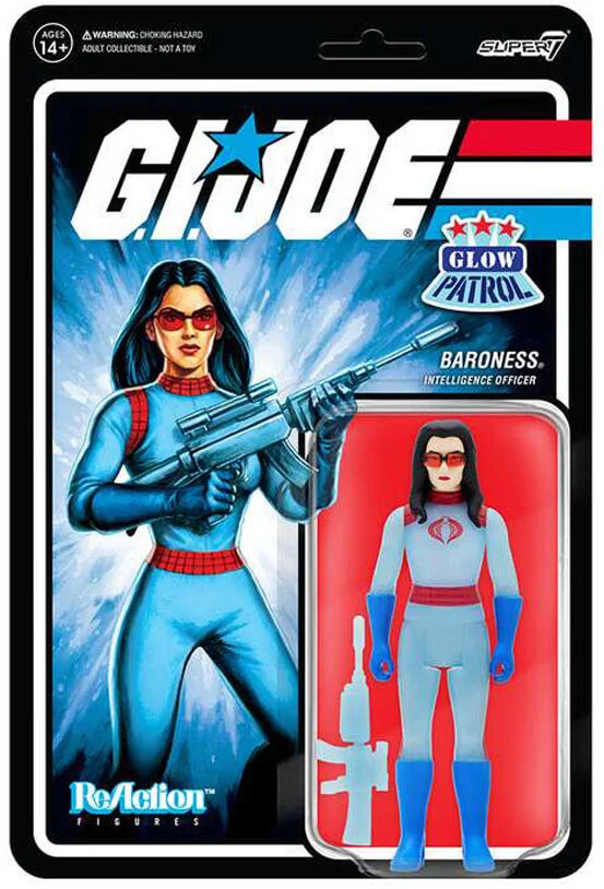 Baroness GI Joe Super7 Reaction Glow Patrol SDCC
