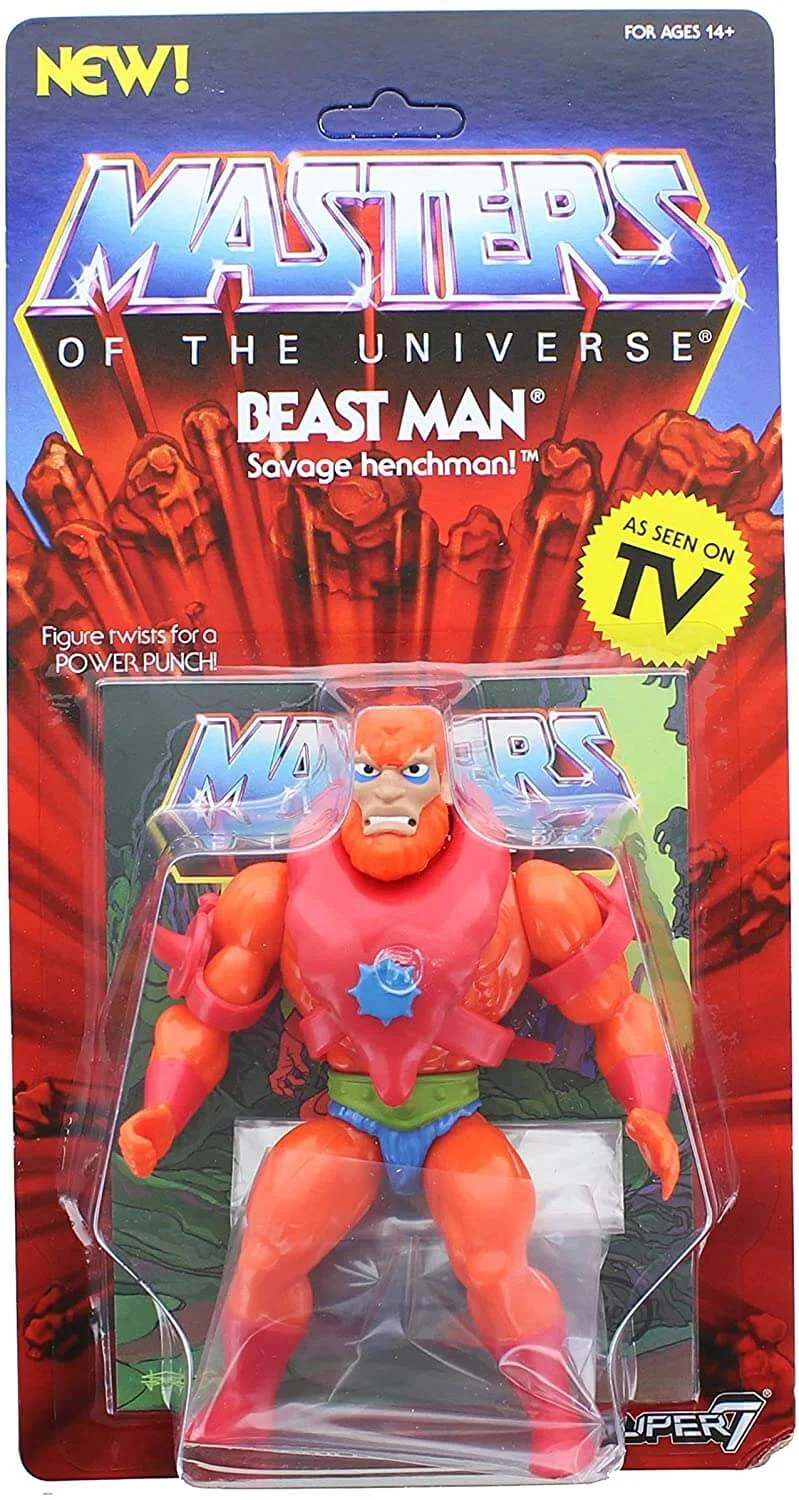 Beast Man Super7 Masters of the Universe Vintage Style 2018 Wave 2