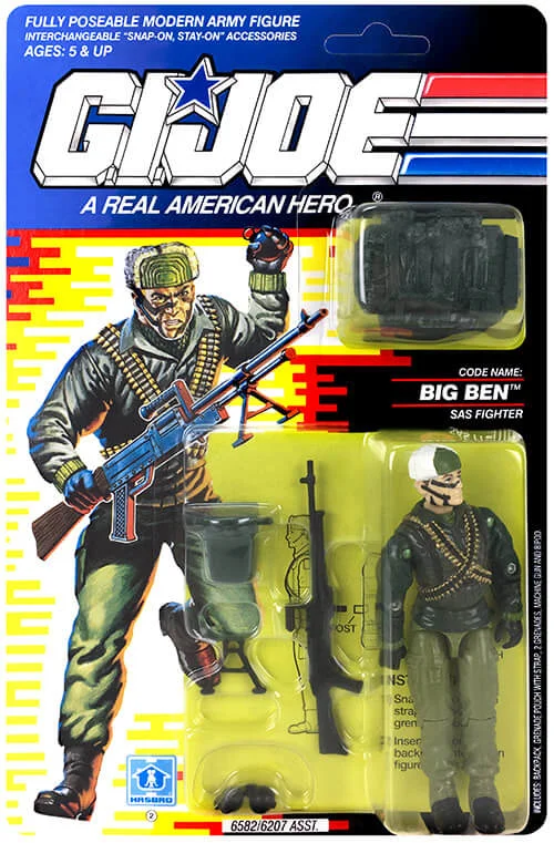 Big Ben 1991 GI Joe on Card