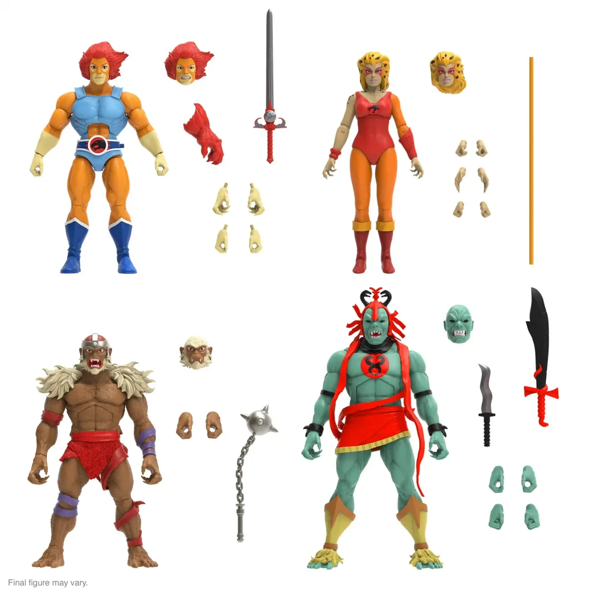 Cheetara Lion-O Mumm-Ra The Ever Living & Monkian Super7 ThunderCats Ultimates LJN Wave 6