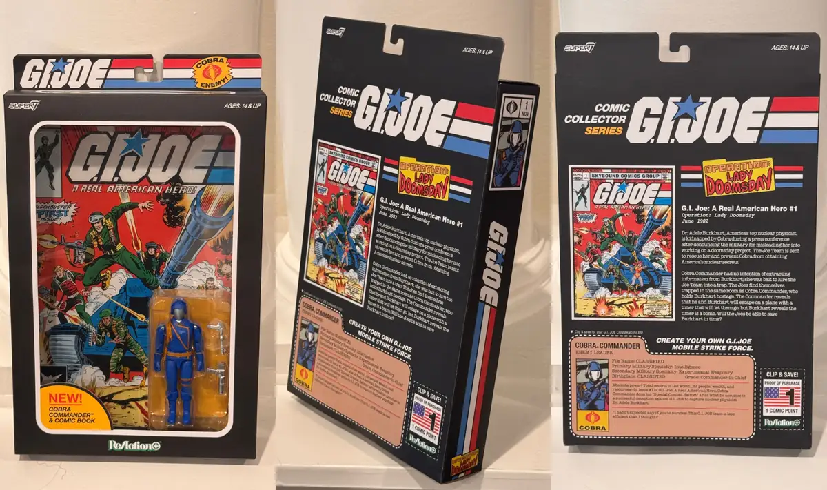 Cobra Commander Skybound Comic Box Set Issue #1 GI Joe Super7 ReAction+ Review 3