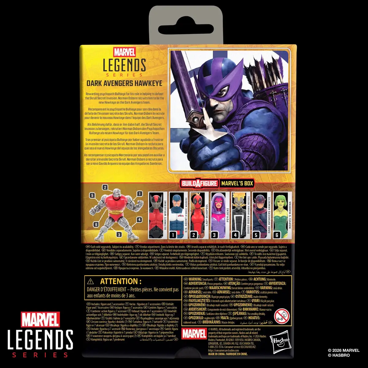 Dark Avengers Marvel Legends Dark Avengers Hawkeye Action Figure 13