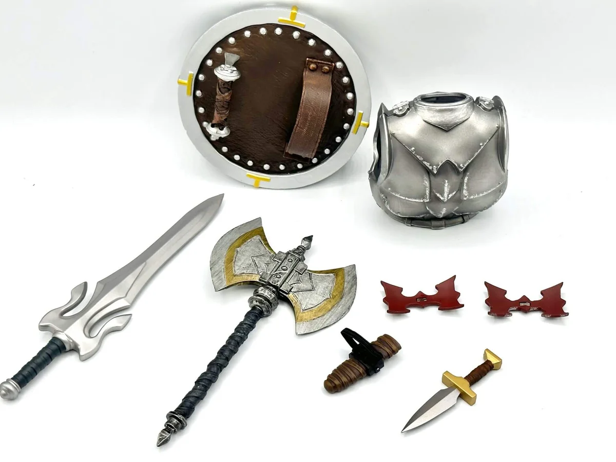 Deluxe Mondo He-Man Timed Edition Battle Armor Accessories Back