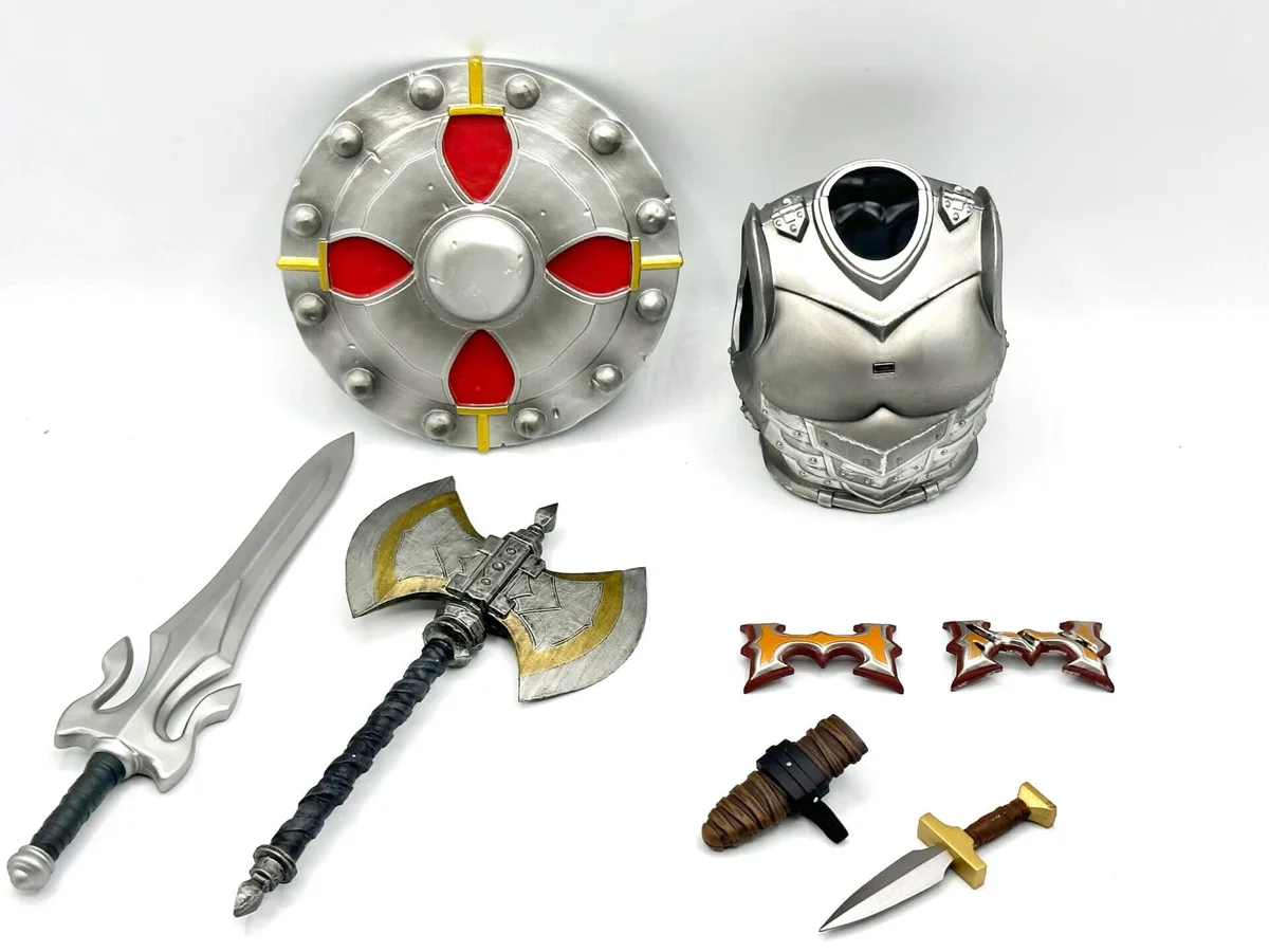 Deluxe Mondo He-Man Timed Edition Battle Armor Accessories Front