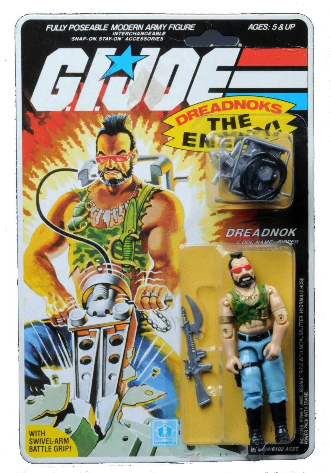 Dreadnock Ripper GI Joe Vintage MOC