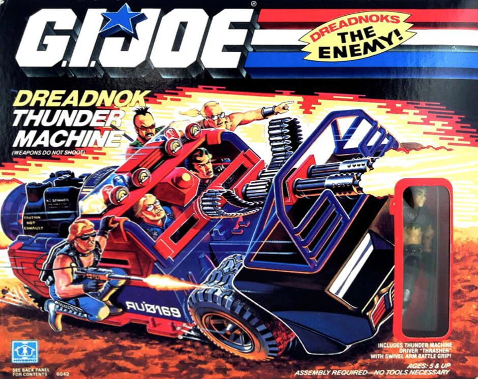 Dreadnok Thunder Machine Vintage GI Joe Box Front