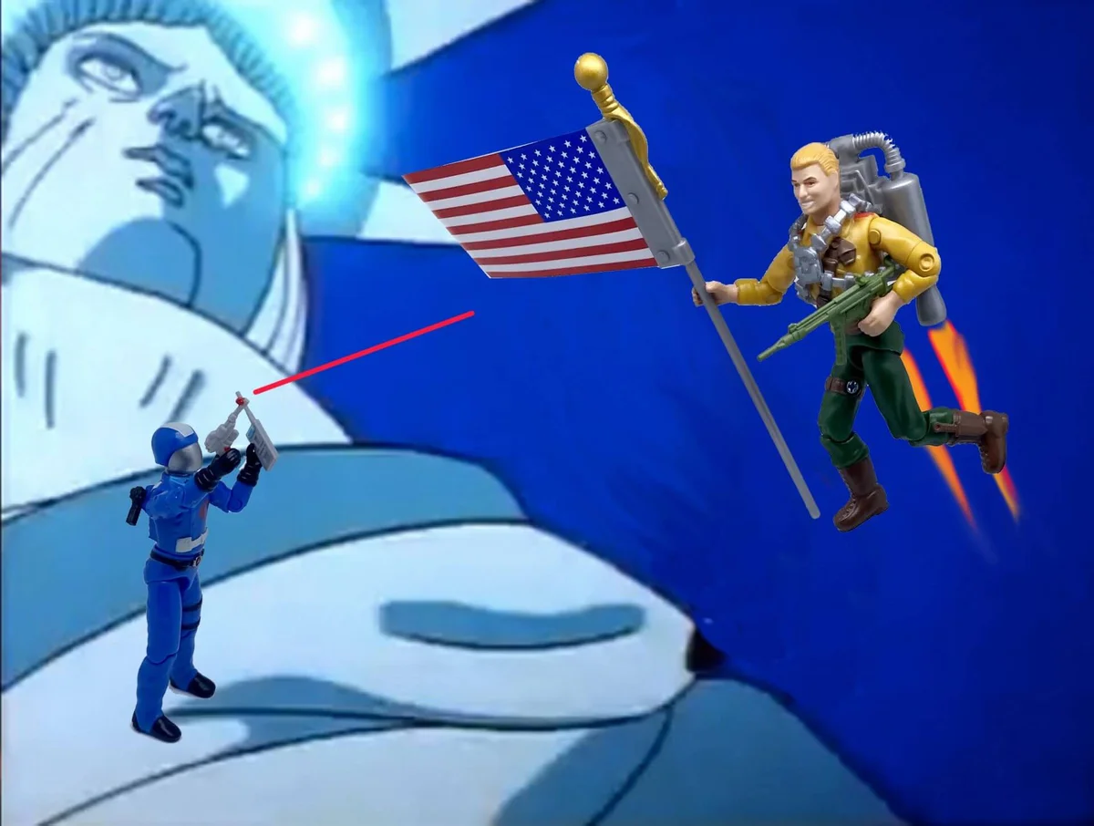 Duke Cobra Commander Jet pack flight