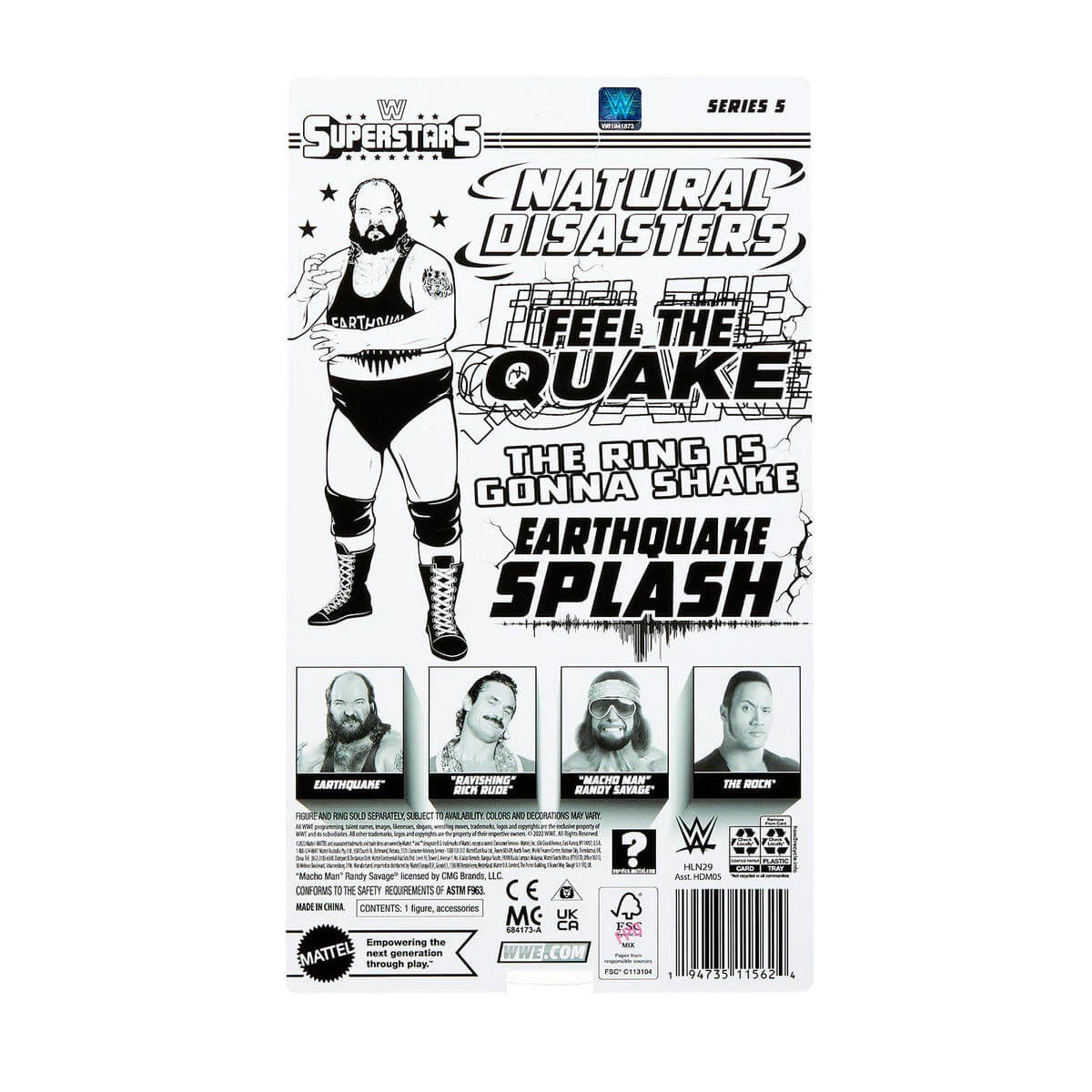 Earthquake Wave 5 WWE Superstars 8