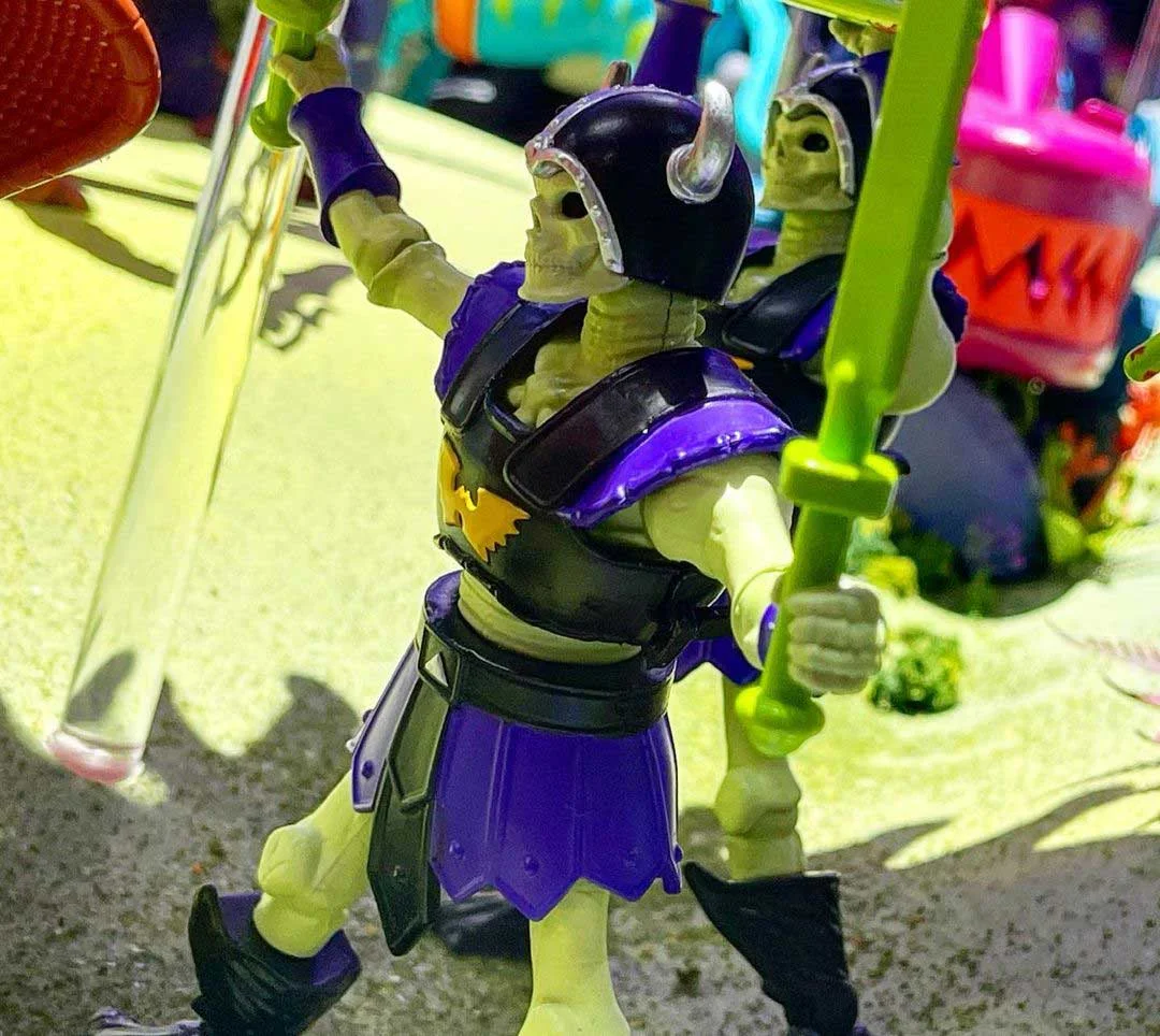 Eternia Display 2022 SDCC Skeleton Warriors close up 2 toyshiz