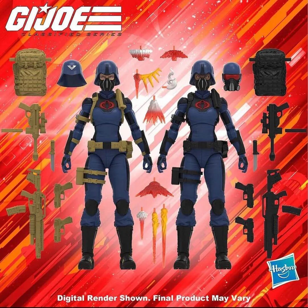 GI Joe Classified Female Trooper 2 pack digital rendering