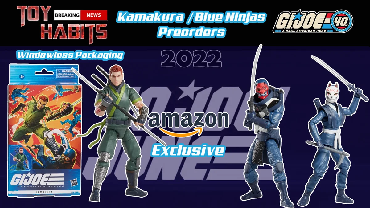 GI Joe Classified Series Kamakura and Blue Ninjas Amazon Exclusive Preorder