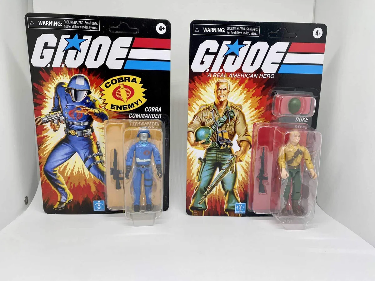 GI Joe Cobra Commander & Duke Retro O-Ring 2 Pack packages