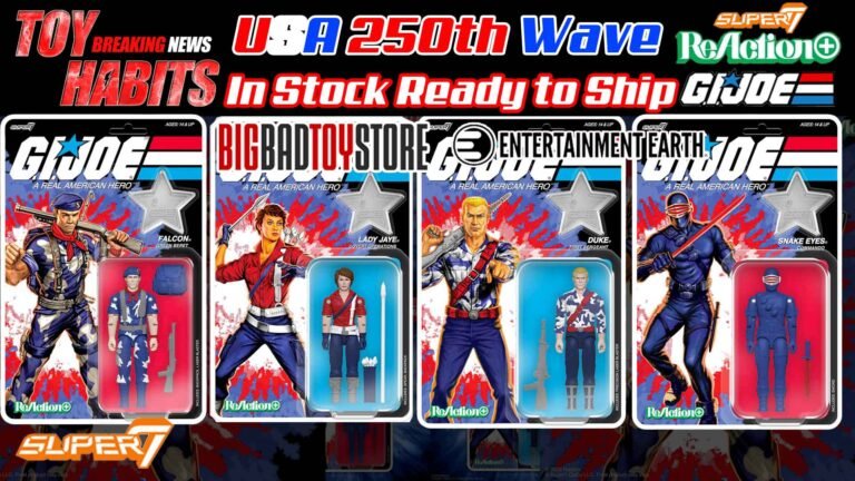 GI Joe ReAction+ Super 7 USA 250th Wave IN STOCK & Official Images