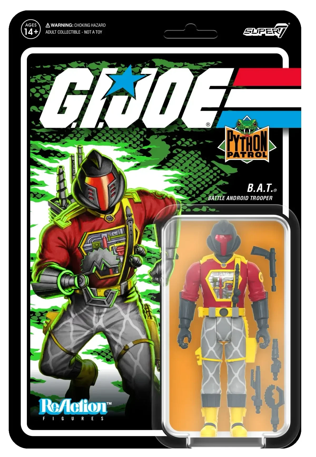 GI Joe ReAction Wave 6 Python Patrol BAT Cardback