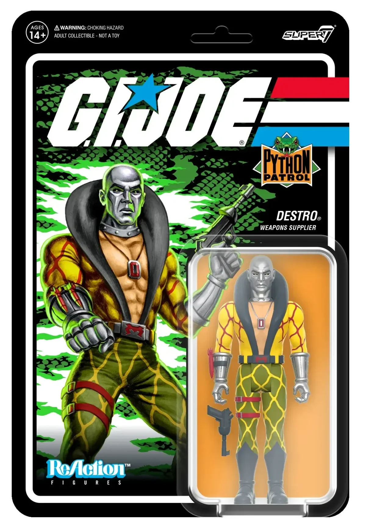 GI Joe ReAction Wave 6 Python Patrol Destro cardback