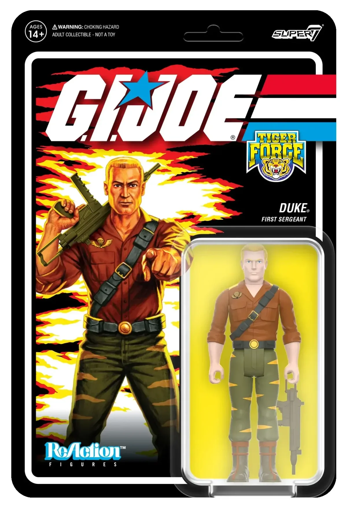 GI Joe ReAction Wave 6 Tiger Force Duke Cardback