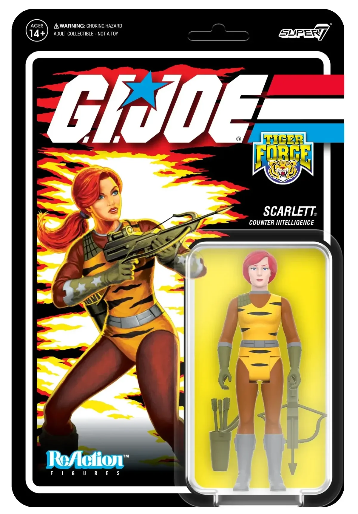 GI Joe ReAction Wave 6 Tiger Force Scarlett cardback