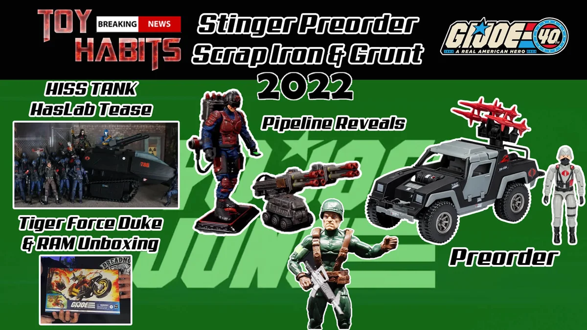 GI Joe Retro Collection O-Ring Line Stinger Preorder and Classified Series Pipeline Reveals