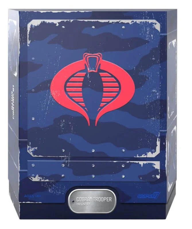 GI Joe Super7 Ultimates Cobra Trooper Package Cobra Box Wave 3